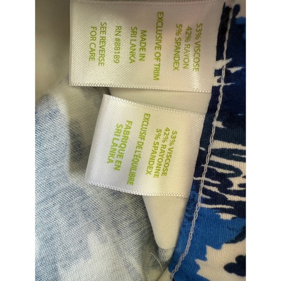 Lilly Pulitzer Lela Flamingo Cropped Resort Pants Blue Size 12 - Picture 8 of 9